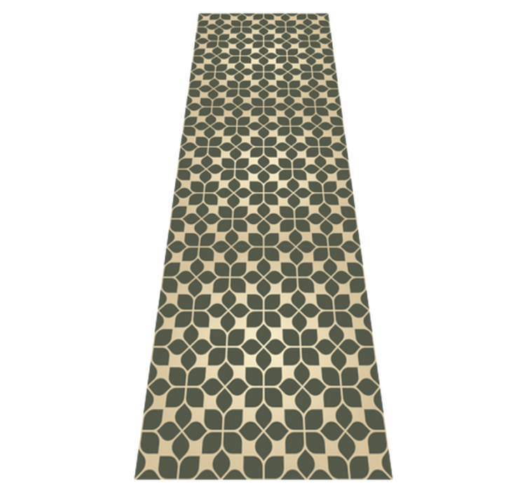 Vinyl tapijt kantoor luxueuze gouden patroenen - TenStickers