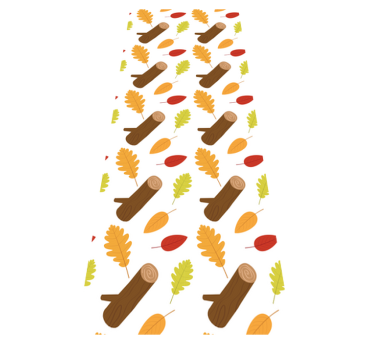 Vinyl tapijt slaapkamer met kleurrijke bomen - TenStickers