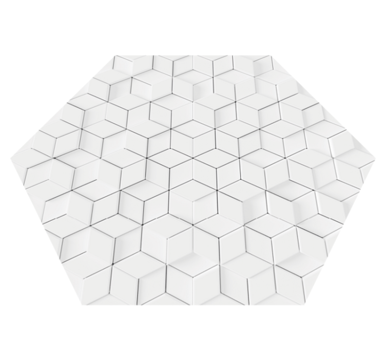 Minimale geometrische patronen Vinyl tapijt woonkamer - TenStickers