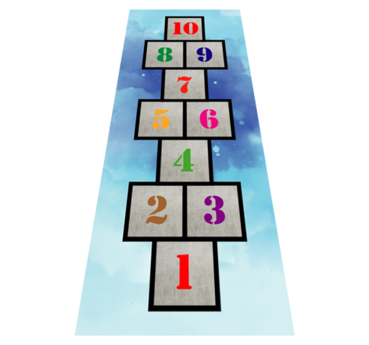 Jeugd hinkelen vinyl tapijt  - TenStickers