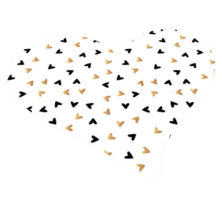 Hartverstrooiingspatroon vinyl tapijt geometrisch - TenStickers