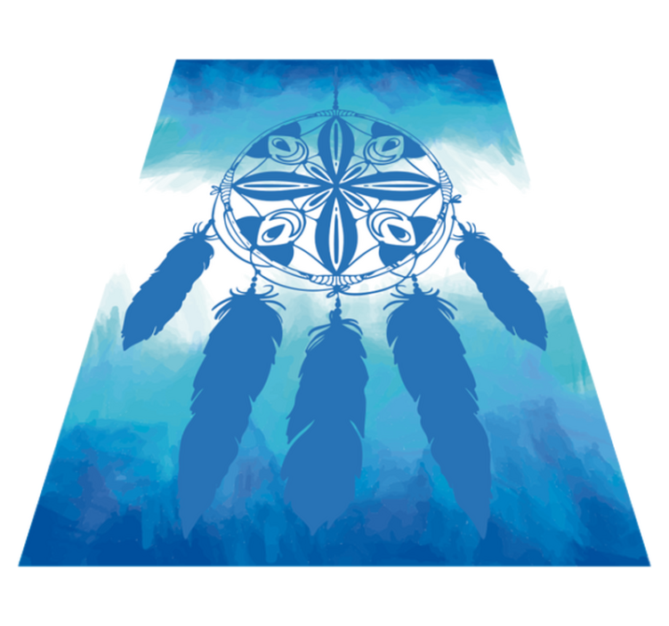 Dromenvangerveer vinyl tapijt blauw - TenStickers