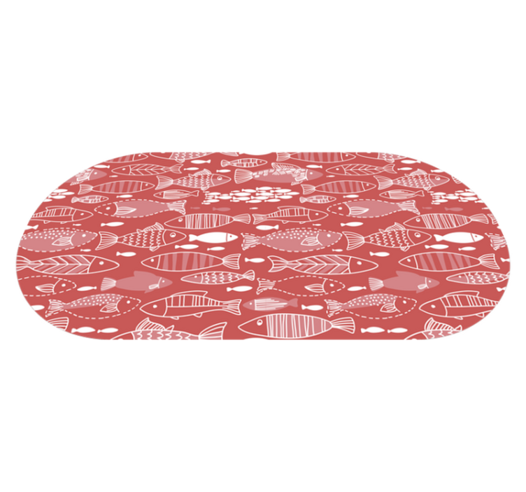 Decor met vispatroon dieren vinyl tapijt - TenStickers