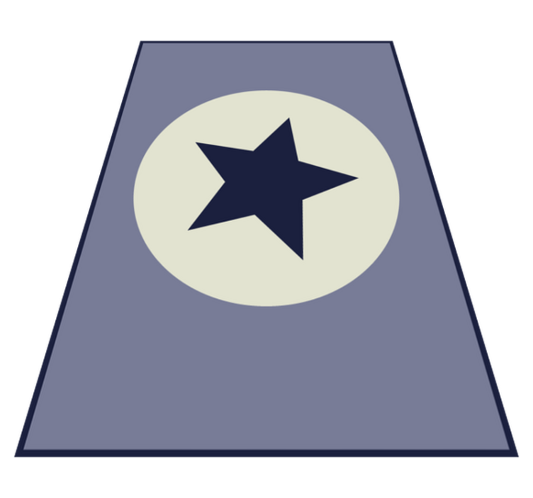 Ster middelpunt vinyl tapijt sterren - TenStickers