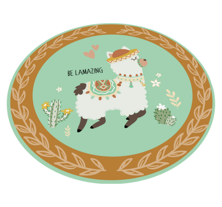 Wees geweldig dieren vinyl tapijt - TenStickers