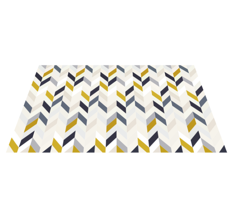 Chevron-zigzagpatroon vinyl tapijt geometrisch - TenStickers
