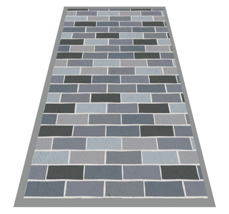 Metselwerk patroon vinyl tapijt andere textuur - TenStickers