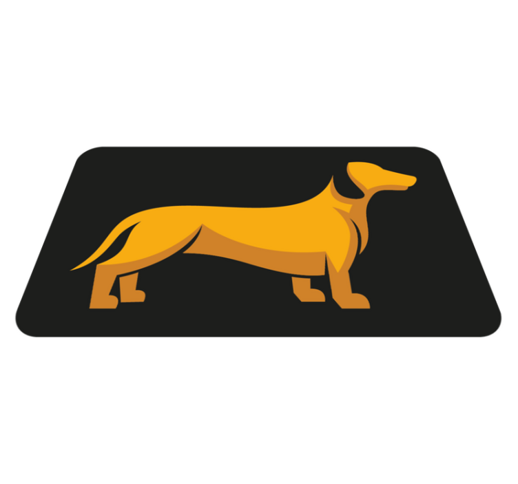 Honden silhouet dieren vinyl tapijt - TenStickers