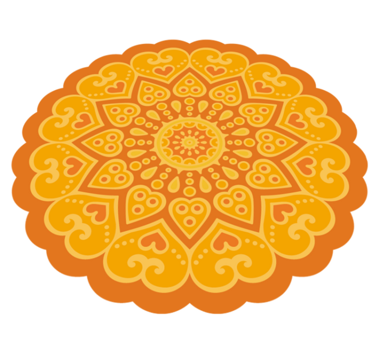 Vinyl tapijt mandala vloerkleed accent - TenStickers