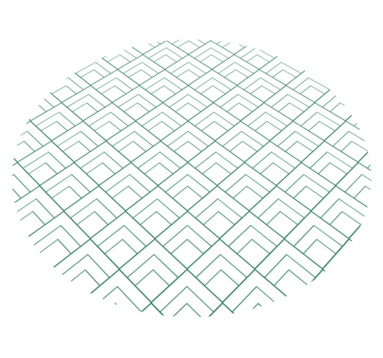 Geometrische lijnen overlay vinyl tapijt geometrisch - TenStickers