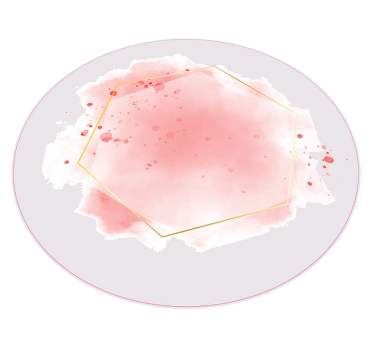 Abstracte aquarel vinyl tapijt minimalistisch - TenStickers