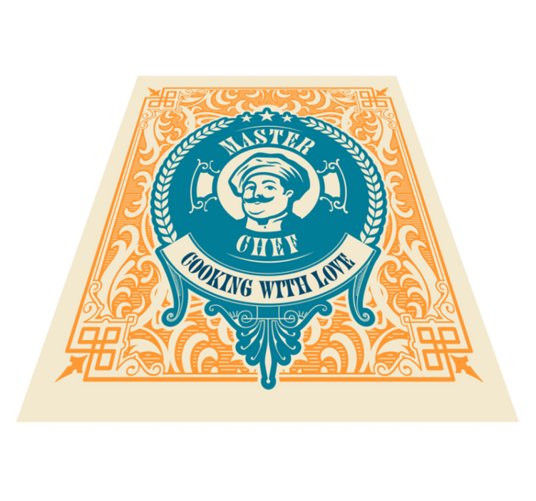 Liefde voor meesterkok vinyl tapijt zinnen en teksten - TenStickers