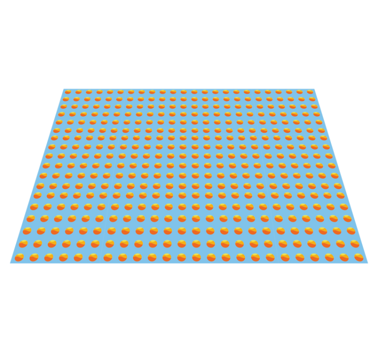 Vinyl tapijt met houtstructuur sunshine oranges patroon - TenStickers