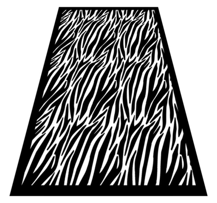 Zebrastreep vinyl tapijt dierenprint - TenStickers