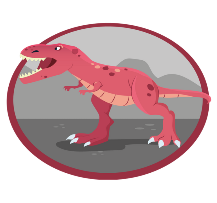 Dinosaurus speeltijd vinyl tapijt kind - TenStickers