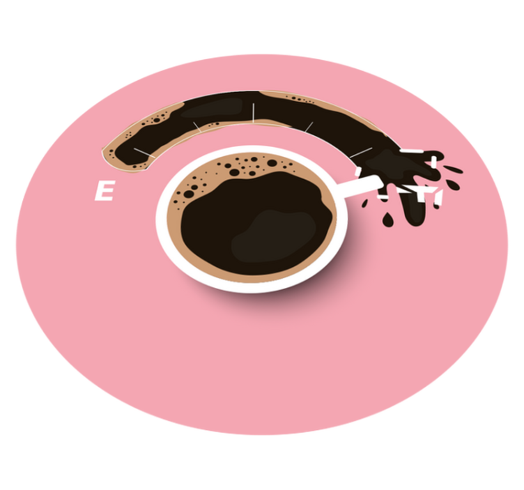 Gemorste koffie vinyl tapijt met textuur - TenStickers