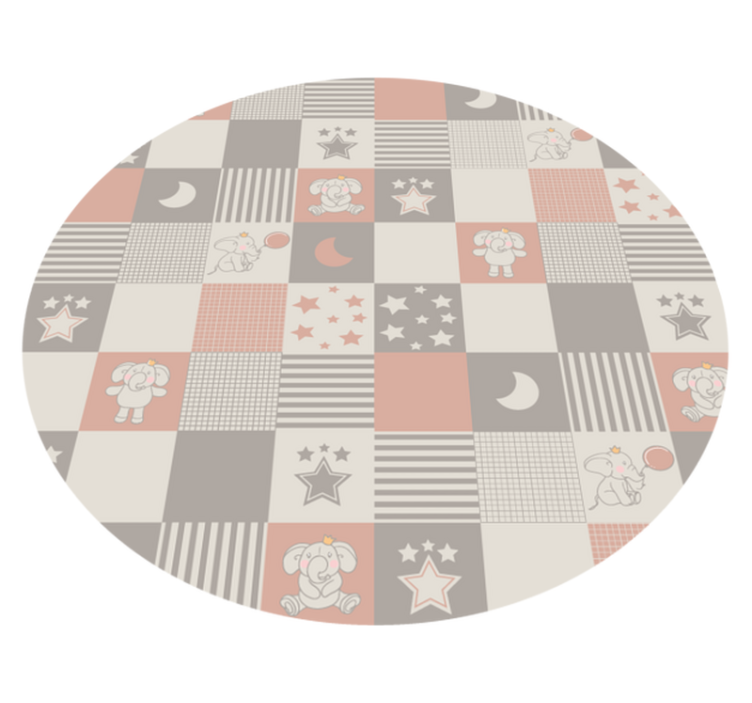 Kinderpatchwork vinyl tapijt kind - TenStickers