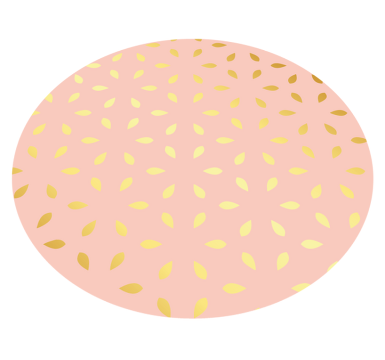Pastel bloemblaadjespatroon vinyl tapijt bloemen en planten - TenStickers