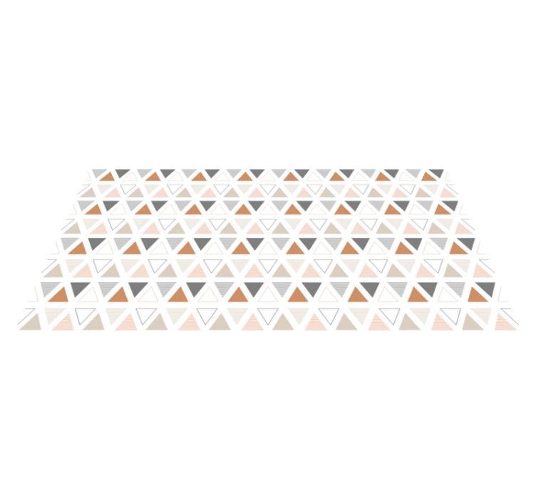 Driehoekig patroonontwerp vinyl tapijt geometrisch - TenStickers
