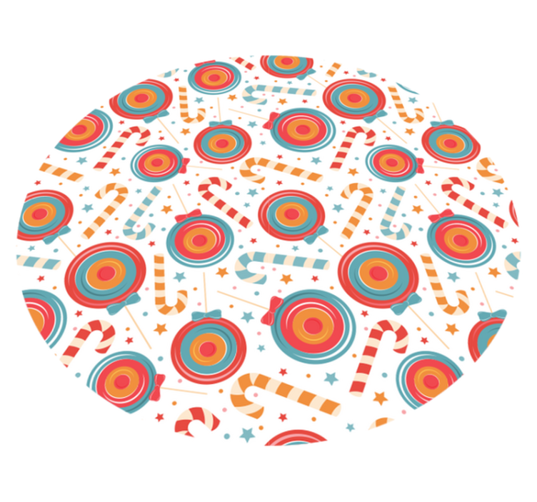 Candyland-afbeeldingen vinyl tapijt spel - TenStickers