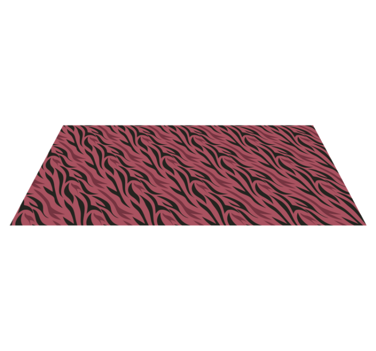 Abstracte zebragolven vinyl tapijt dierenprint - TenStickers
