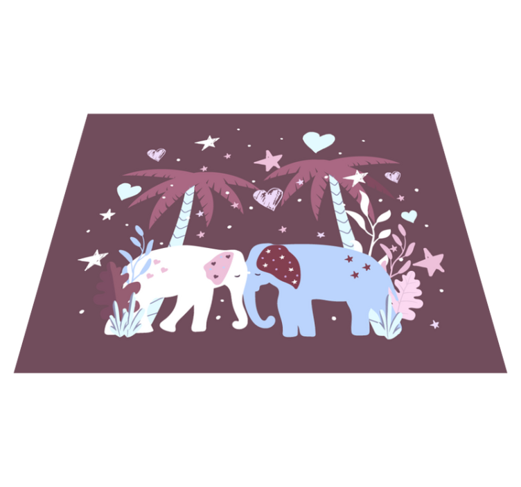 Kindersafari vinyl tapijt kind - TenStickers