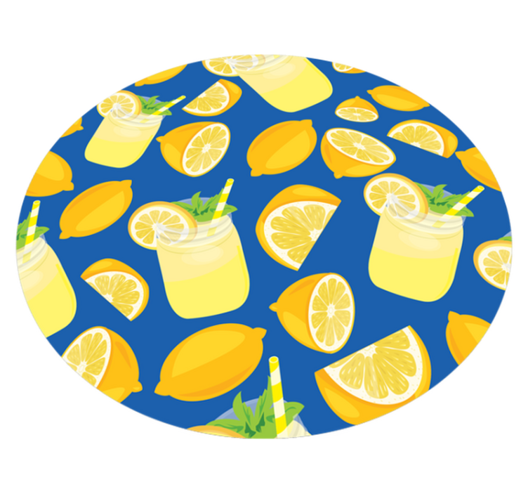 Limonade verfrissing vinyl vloerkleed keuken - TenStickers