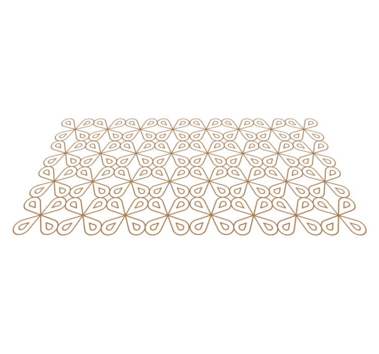 Subtiel bladmotief vinyl tapijt tegels - TenStickers