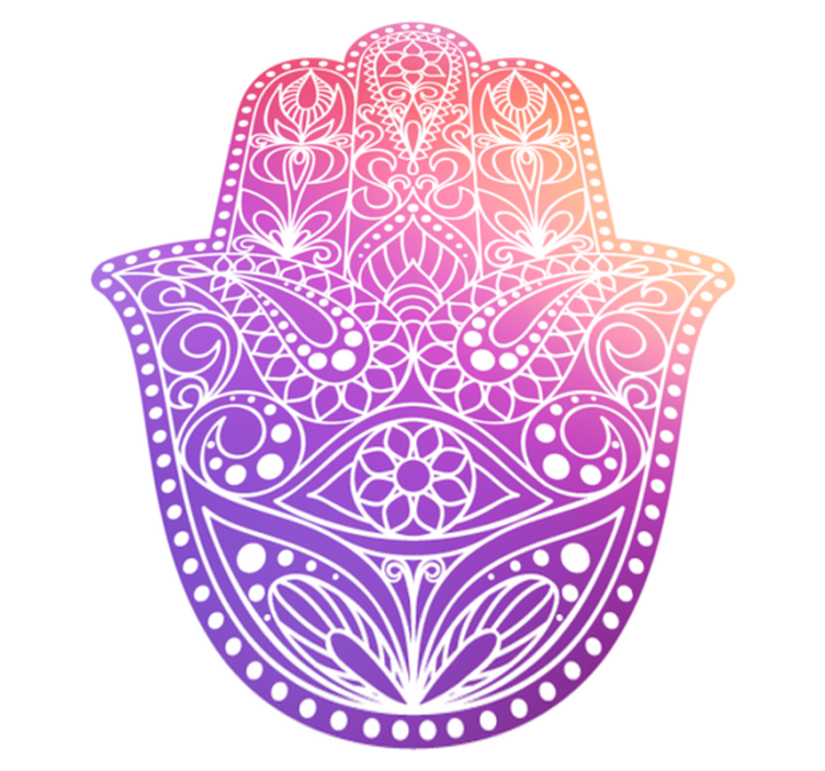 Vinyl tapijt mandala handontwerp - TenStickers