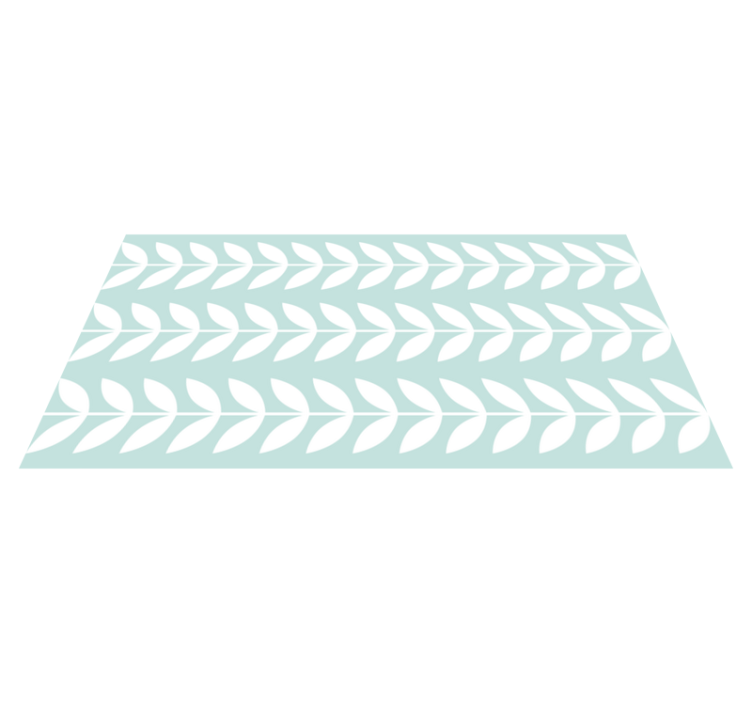 Bladgroen patroon vinyl tapijt natuur - TenStickers