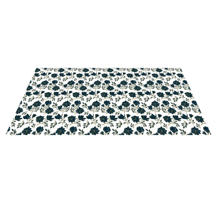 Vinyl tapijt bloemen en planten bloemenpracht ontwerp - TenStickers