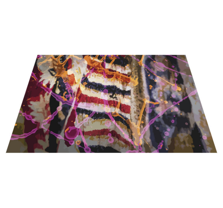 Vinyl tapijt met textuur abstract kleurstroming - TenStickers