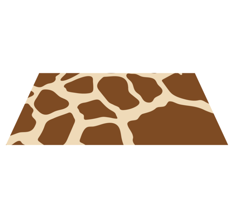 Giraffe patroon stijl vinyl tapijt dierenprint - TenStickers