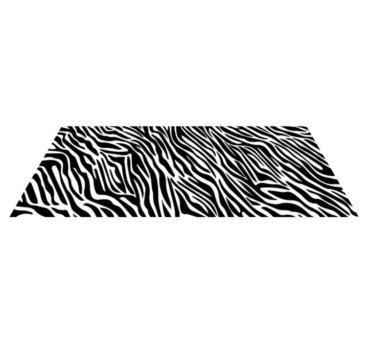 Zebrastreep stijl vinyl tapijt dierenprint - TenStickers