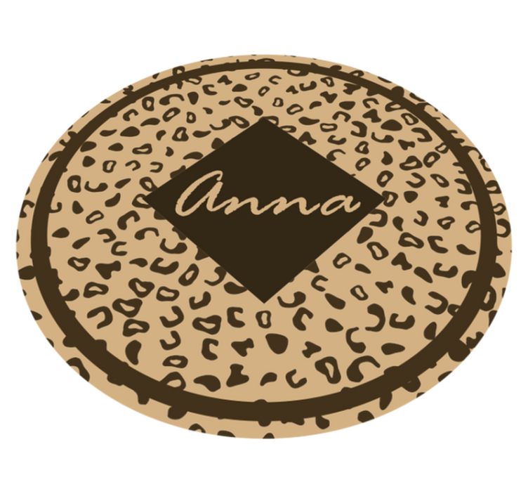 Vinyl vloerkleed met dierenprint Luipaardvel - TenStickers