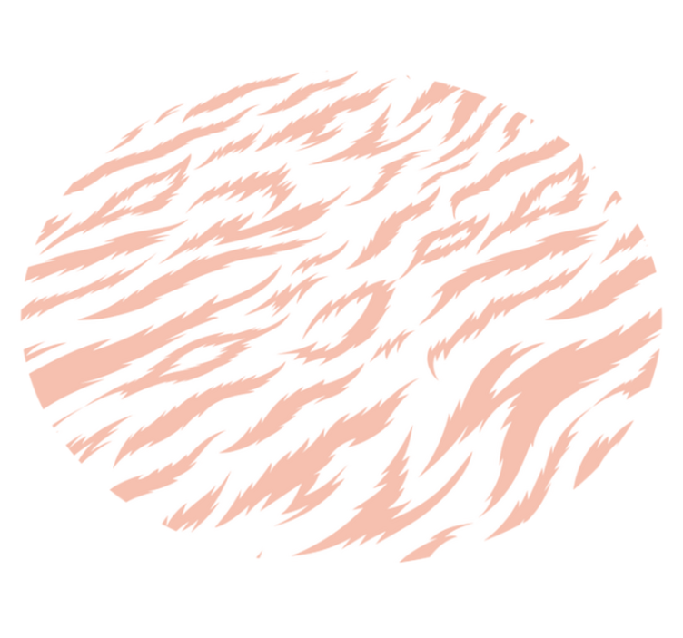 Tijgerstreepmotief vinyl tapijt dierenprint - TenStickers