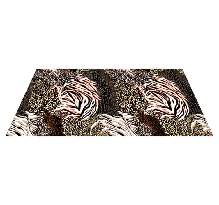 Vinyl tapijt dierenprint opvallende zebrapatronen - TenStickers