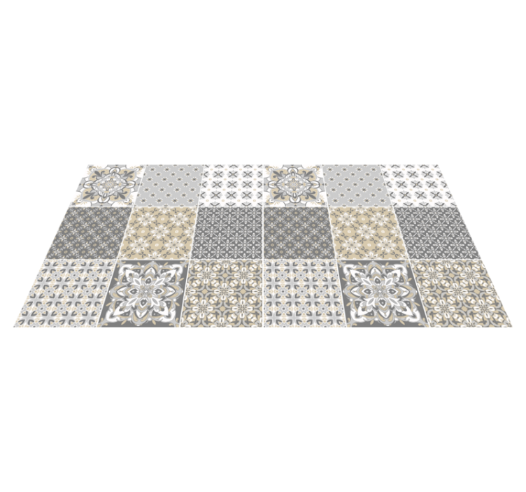 Hydraulische tegels vinyl vloerkleed tegeleffect - TenStickers