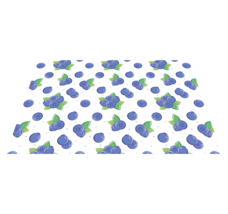 Verse bessenpatronen vinyl tapijt bloemen en planten - TenStickers