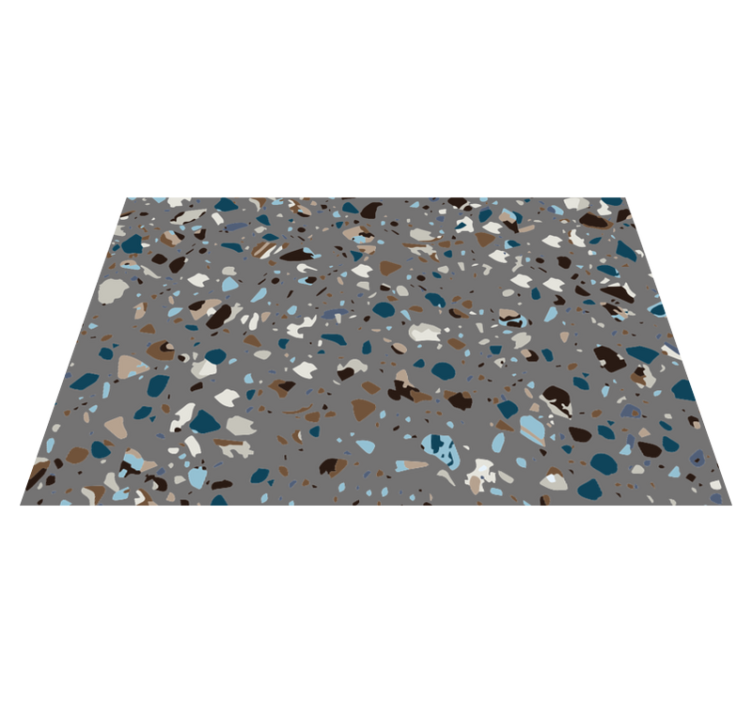 Terrazzo kiezel gemengd marmeren vinyl tapijt - TenStickers