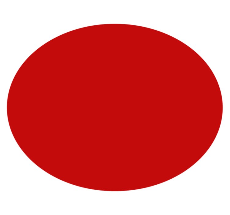 Solide rode cirkel vinyl vloerkleed rond - TenStickers