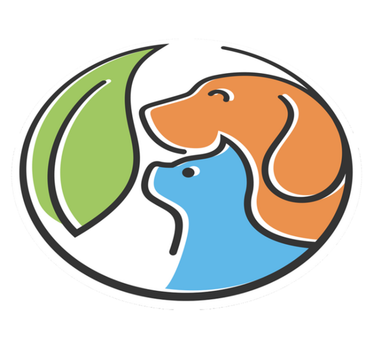 Abstracte dierengezichten dieren vinyl tapijt - TenStickers