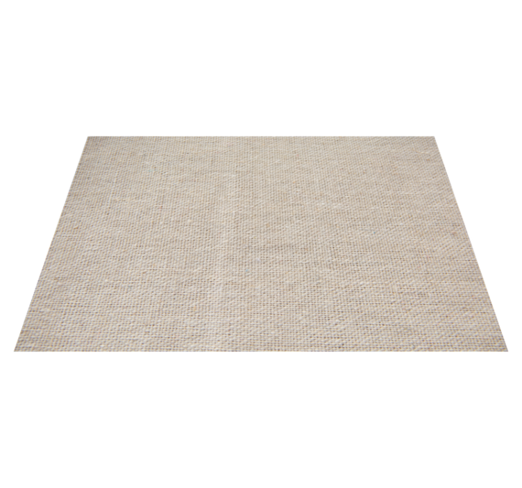 Vinyl vloerkleed beige katoen in scandinavische stijl - TenStickers