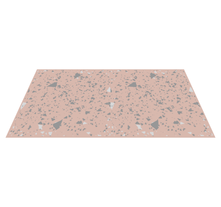 Roze terrazzo spetters marmeren vinyl tapijt - TenStickers