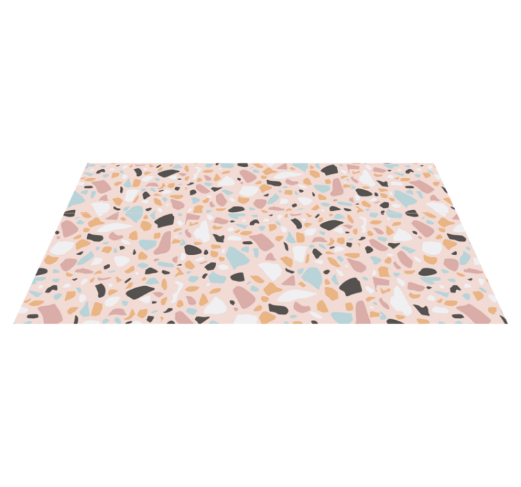 Terrazzo-patroon tinten marmeren vinyl tapijt - TenStickers