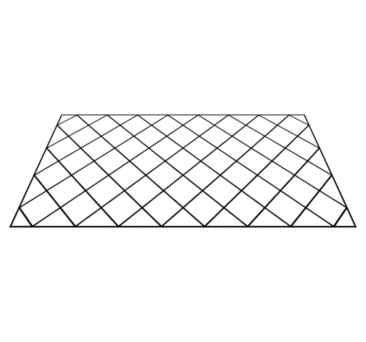 Elegante zwarte patronen vinyl tapijt geometrisch - TenStickers