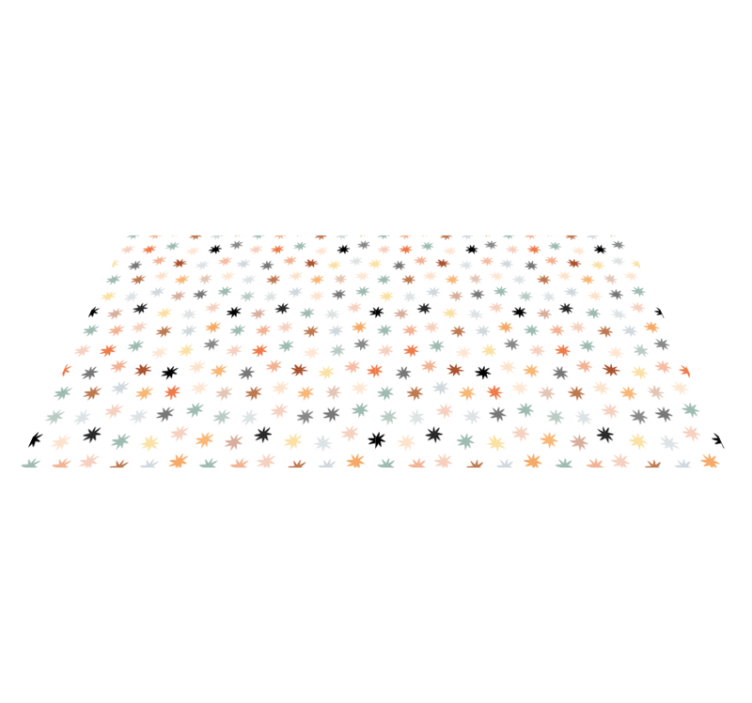 Vinyl tapijt sterren kleurrijk sterrenpatroon - TenStickers