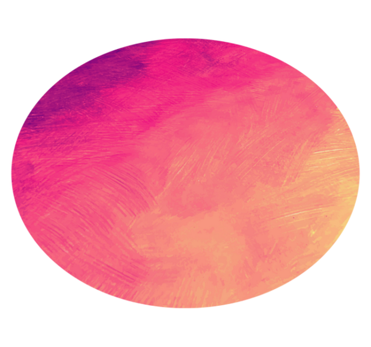 Gradiënt cirkelvormige kunst vinyl tapijt slaapkamer - TenStickers