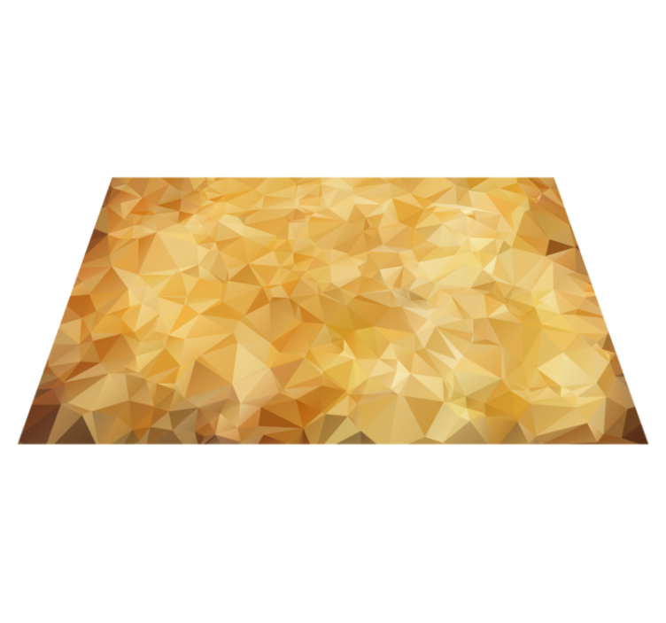 Gouden patroon vinyl tapijt geometrisch - TenStickers