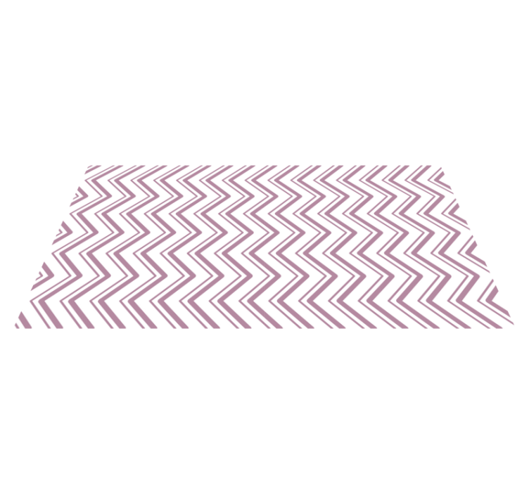 Chevron zigzag concept vinyl tapijt geometrisch - TenStickers